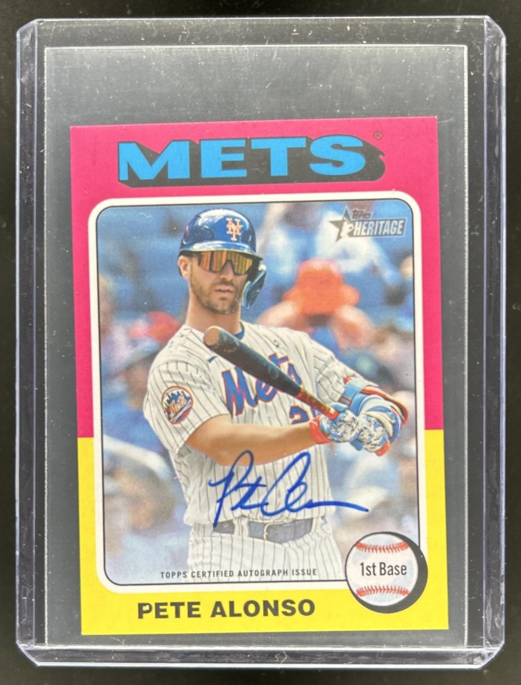 2024 Topps Heritage Pete Alonso Real One Auto #ROA-PA Mets