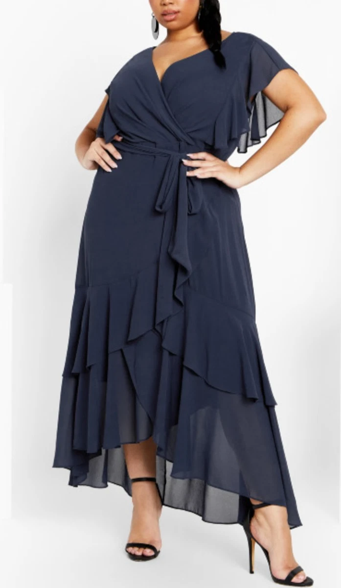 sachin and babi light blue dress Xandra Floral Chiffon Midi Dress - Blue/combo