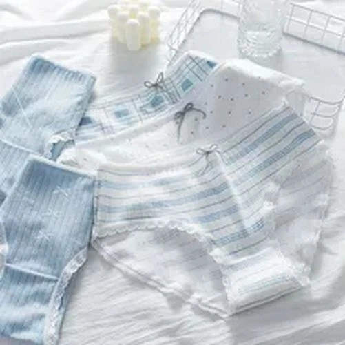 Calzoncillos cómodos estampados - Calzoncillos sin costuras cintura media ropa interior sexy de encaje Foto 2 de 4