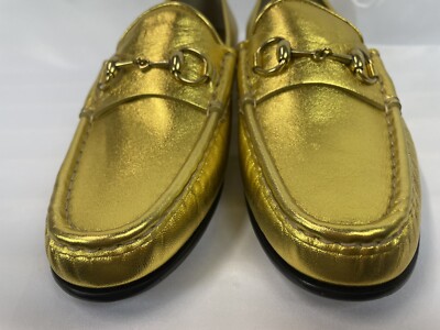 GUCCI NAPPA SLIK ORO VECCHIO  shoes MADE IN ITALY women SIZE  6