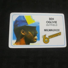 1981 Permagraphics credit card Perma Graphics Ben Oglivie Brewers