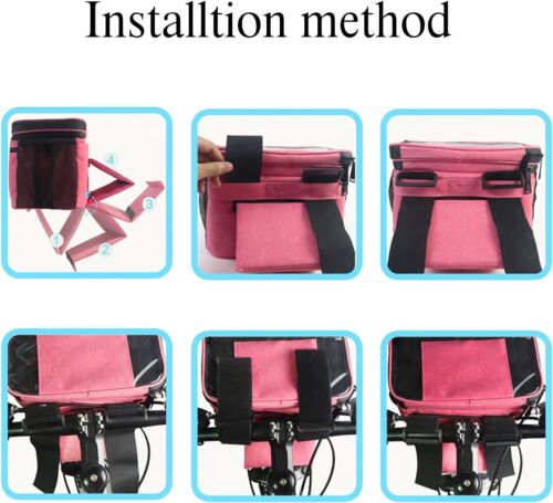 Bicycle Handlebar Bag Cycling Phone Holder Mount Front Bag Bike coolerInsulation - Picture 16 of 36