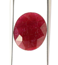 Erde Abgebaut Kenia 6.72 CT Natürlich Rosa Dunkelrot Farbe Ovalschliff Edelstein