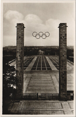 PC OLYMPIC GAMES, BERLIN 1968, STADIUM, Modern REAL PHOTO Postcard (b44488)