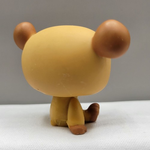 Littlest Pet Shop LPS #814 Statuina Cucciolo Orso Marrone Occhi Blu Hasbro Giocattolo - Foto 3 di 8