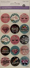 Multicraft Foil Seal Stickers 1 Sheets-Friends Forever W/ Foil Accents