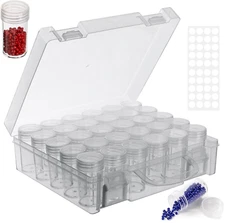 30 Slots Diamond Painting Storage Containers, Bead Organizer Box, Bead Storage C