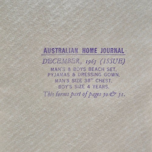 Australian Home Journal 60s VTG Magazine with Paper Sewing Pattern December 1965 - Picture 3 of 4