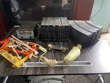 Vintage Eldon  Lot parts 1966 straight and curve 35  pieces