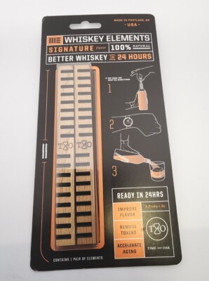TIME and OAK Whiskey Elements 1 Pair 100% Natural Spirits Flavor Toxin Removal