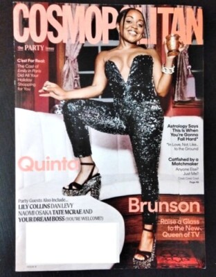(NEW) COSMOPOLITAN Magazine ISSUE 8 2022 QUINTA BRUNSON Party FREE FAST SHIP