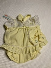 vintage nwt 3 piece yellow dress set