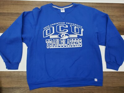 VINTAGE Mens LG OCU Trailblazers Sweatshirt Russell Ohio Christian University