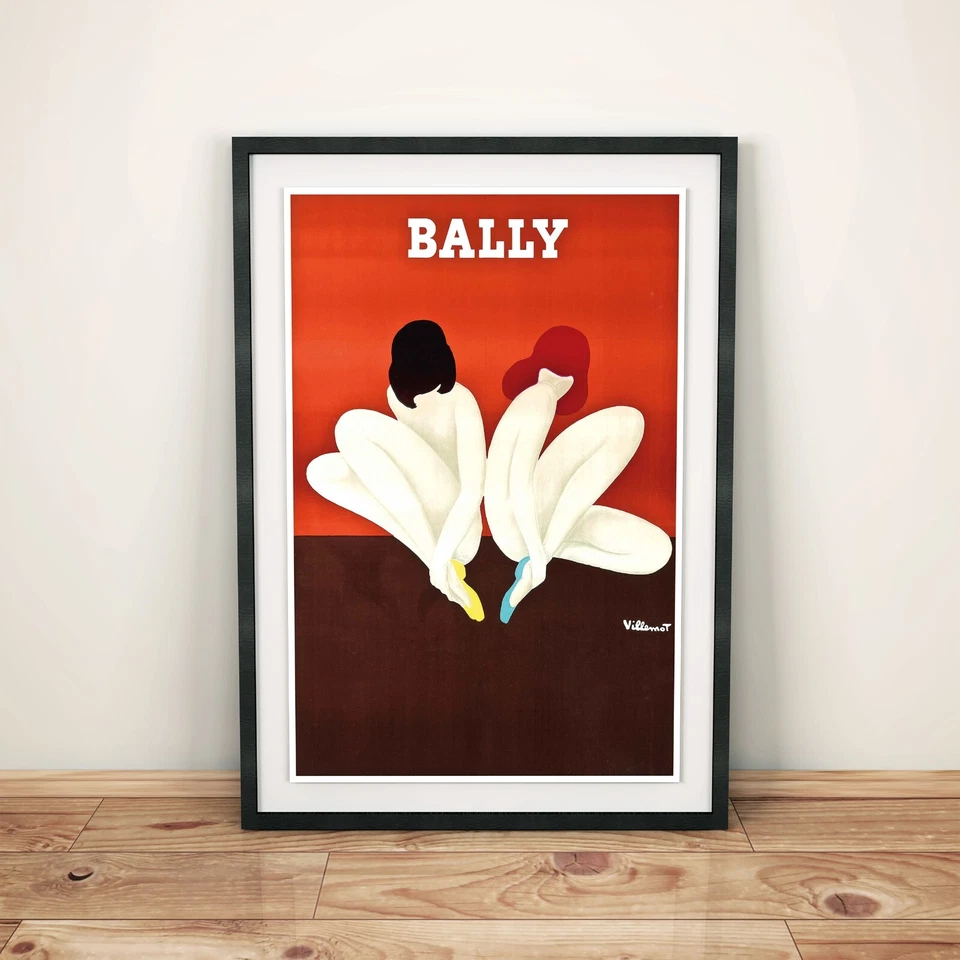 Arte de pared con impresión de póster vintage de Bally Le Lotus de Bernard Villemot Foto 3 de 4