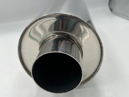 JS Racing Style Exhaust Alloy Stainless Steel Inlet 2.5 in Outlet 3 Blue - Picture 9 of 12