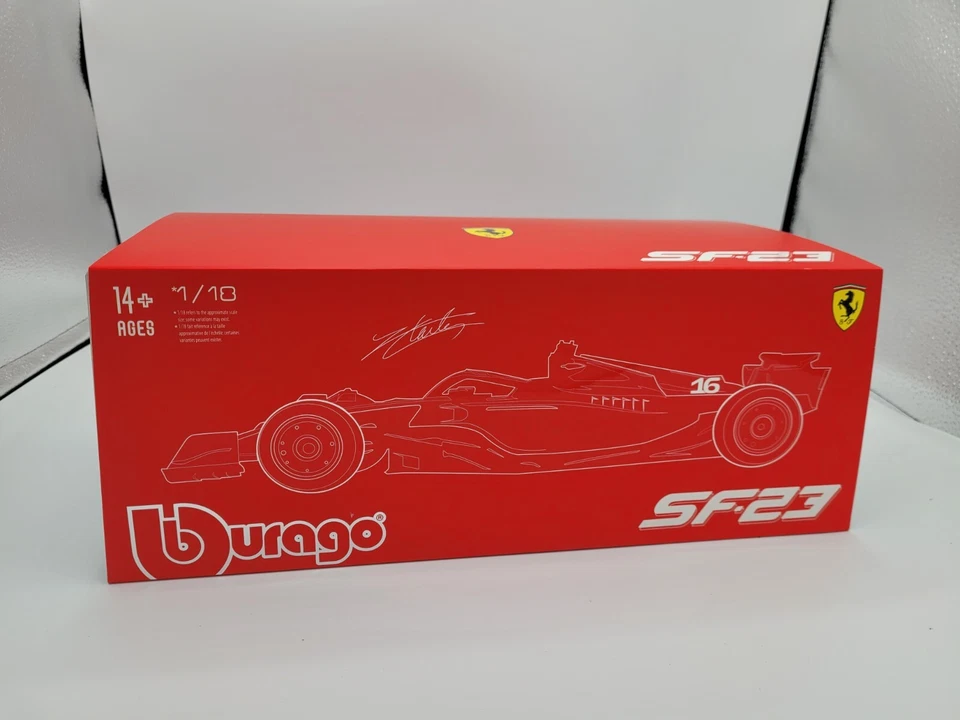 BBURAGO18-16820 FERRARI SF-23 #16 LECLERC F1 1/18 - Immagine 3 di 3