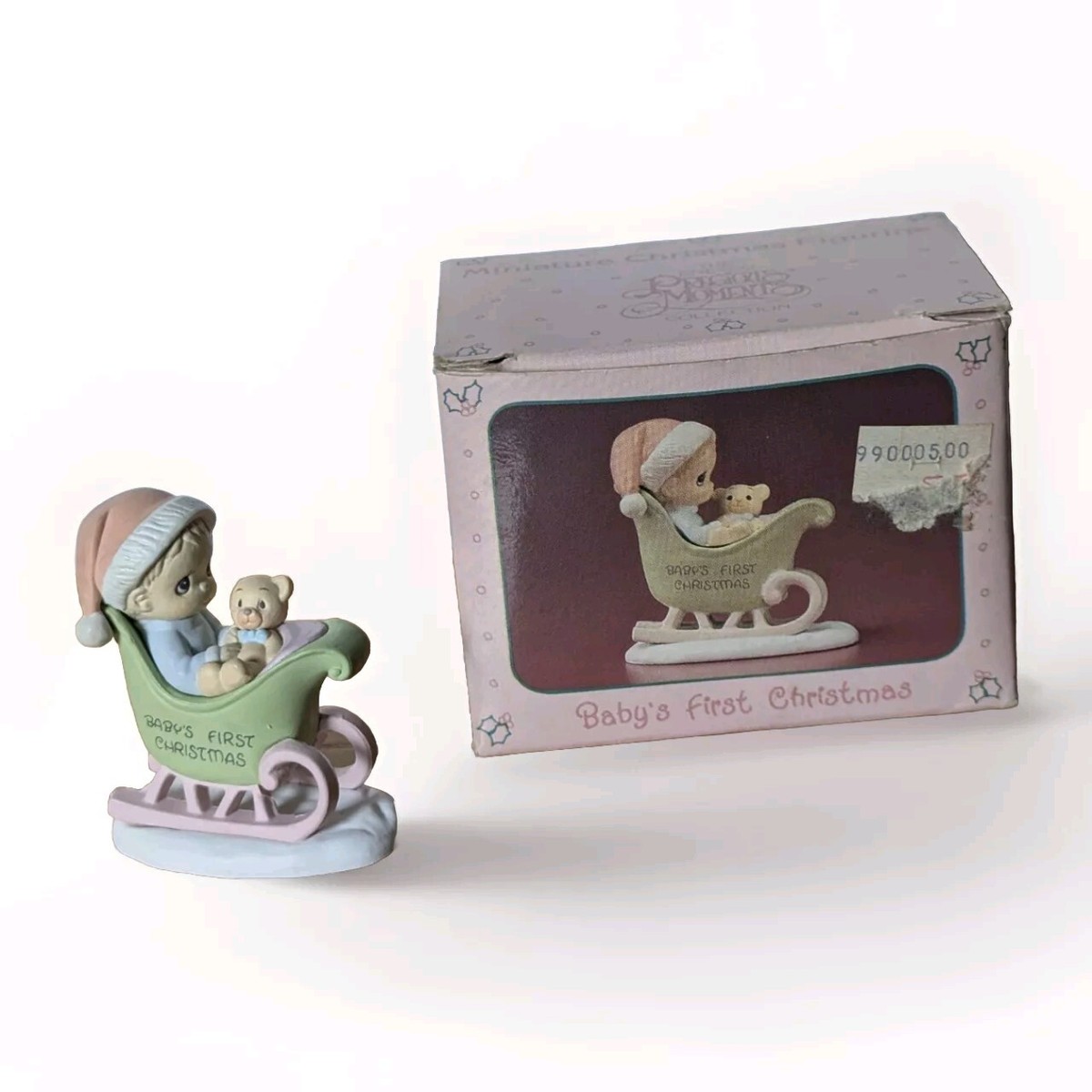 Figurine Precious Moments Baby Boy First Christmas Ornament