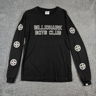 Billionaire Boys Club T-Shirt Herren Medium schwarz Streetwear Pharrel Spell Out Y2K