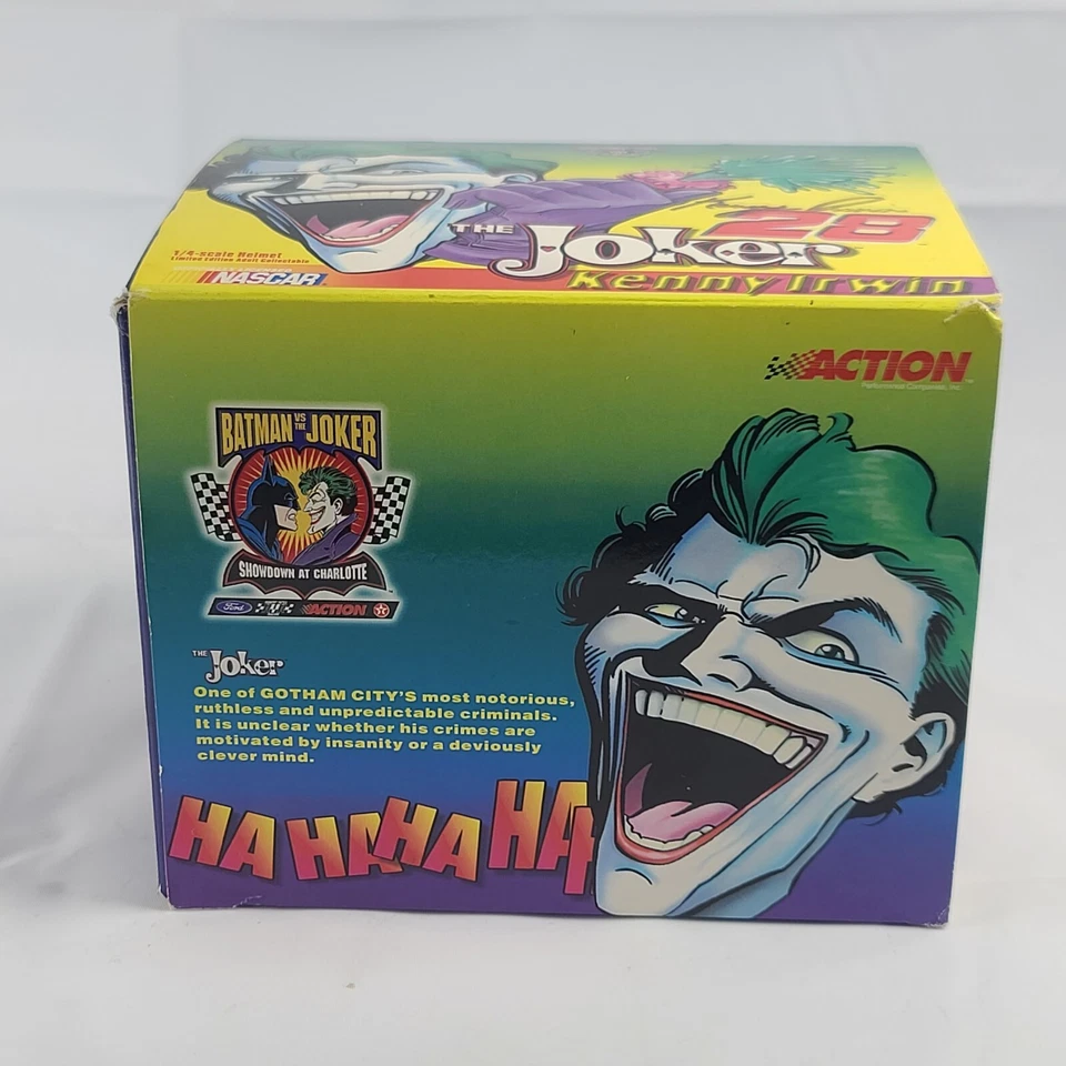 Casco Kenny Irwin 1/4 Mini ACTION 1998 Nascar The Joker Ford Taurus Foto 2 de 3