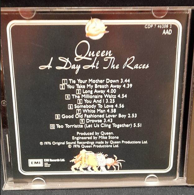 Queen A Day at the Races CD-1976 EMI Holland Good Condition | eBay UK