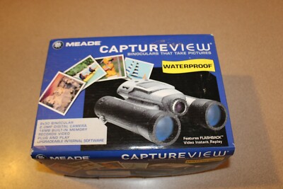 MIB Meade CaptureView 8x22 VGA Binoculars w/ Megapixels Camera