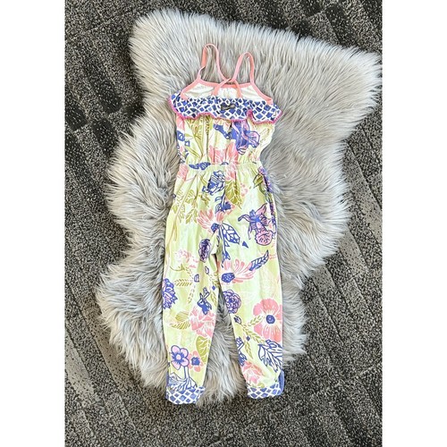 Matilda Jane Horseshoe Pant Tank Ruffle Romper Size 4 - Picture 4 of 5