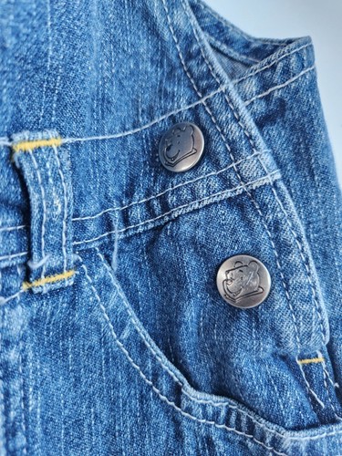Tute vintage Winnie Pooh Disney denim Disney bambino 12 M neve invernale congelata - Foto 6 di 9