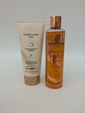 Set of SANCTUARY SPA Ultra Rich Wet Skin Miracle Moisturiser & Body Wash 250ml