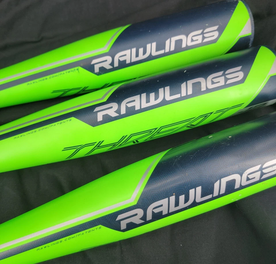 Rawlings Green Composite 28" 16 oz 29" 17 oz 31" 19 oz Baseball Bats Set of 3 - Image 3 of 4