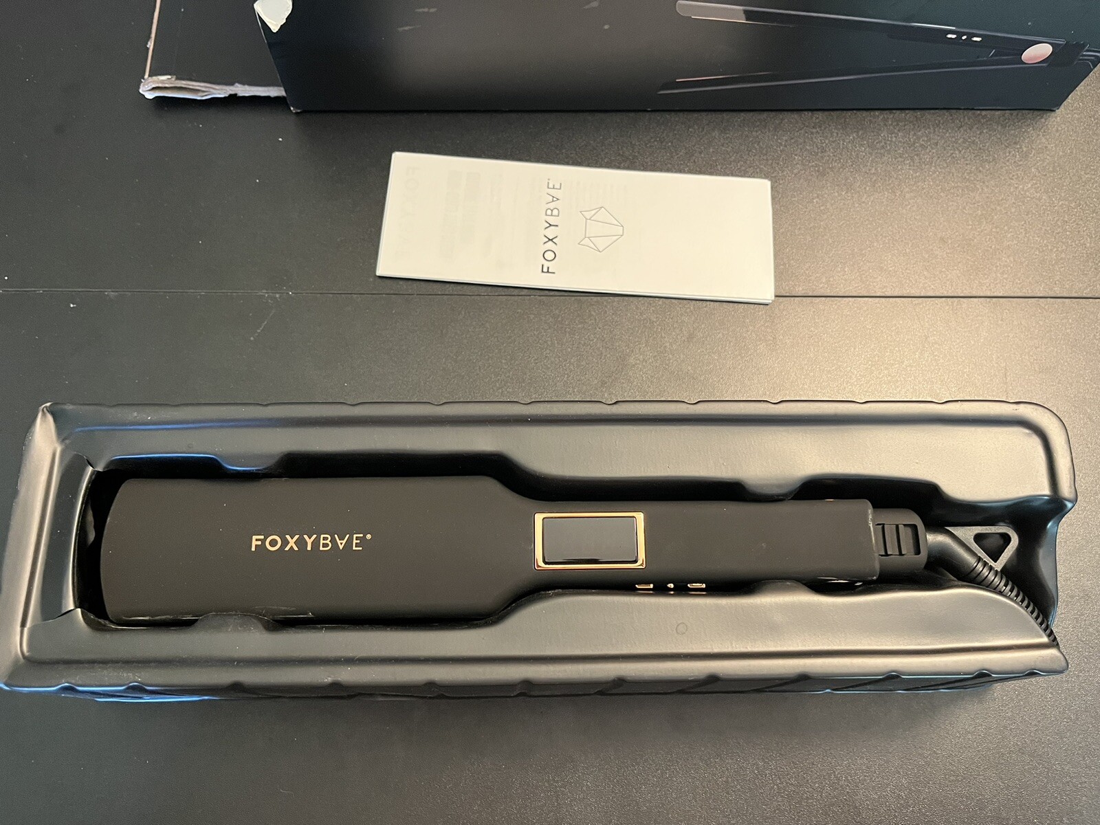 FoxyBae Tres Sleek Rose Gold Titanium Flat Iron - Open Box