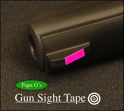 Gun Sight Tape, Don't paint!, make your Sight POP! 21'' total inches. 3 colors.