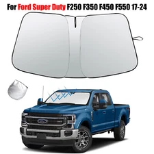 For Ford Super Duty F250/F350/F450/F550 2017-24 Windshield SunShade Visor Cover