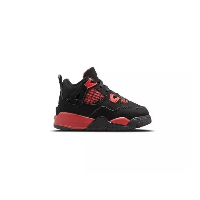 Nike Air Jordan Retro 4 Red Thunder Black & Crimson Infant Toddler TD Baby Size