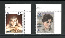 P649 Bosnie-Herzégovine 1996 Femmes Célèbres 2V MNH