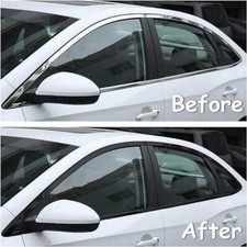 Gloss Black Wrap Blackout Band Car Chrome Delete 30mm x10M Door Pillars Sills
