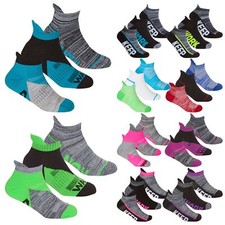 Kids Trainer Socks Boys Girls Active Breathable Sport Liner Sock 6 or 12 Pairs