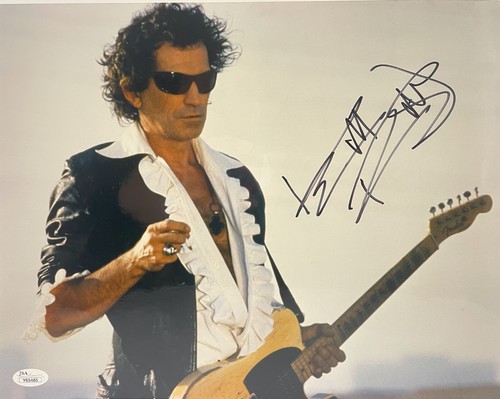 KEITH RICHARDS Signed Autograph 11x14 Photo THE ROLLING STONES  JSA LOA