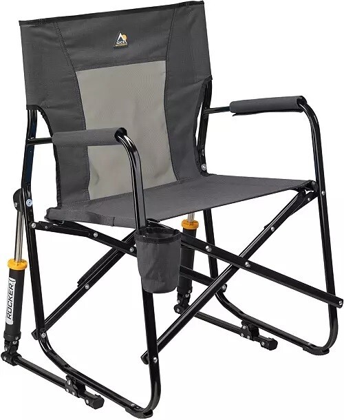 GCI Outdoor Freestyle Rocker Mesh Chair in Black with Free Shipping