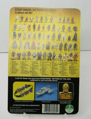 1983 Klattu 65 Back STAR WARS Kenner Vintage Original Card UNPUNCHED #2 - Picture 2 of 2