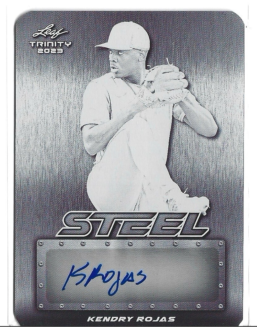 2023 Leaf Trinity Steel Black Plate 1/1 Auto KENDRY ROJAS #S-KR1