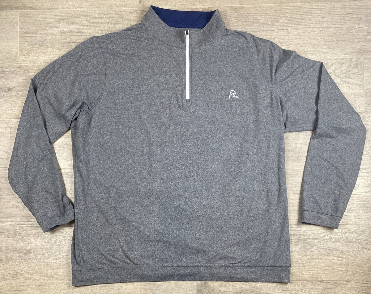 Rhoback 1/4 Zip Pullover Shirt Men's 3XL Gray Stretch Performance