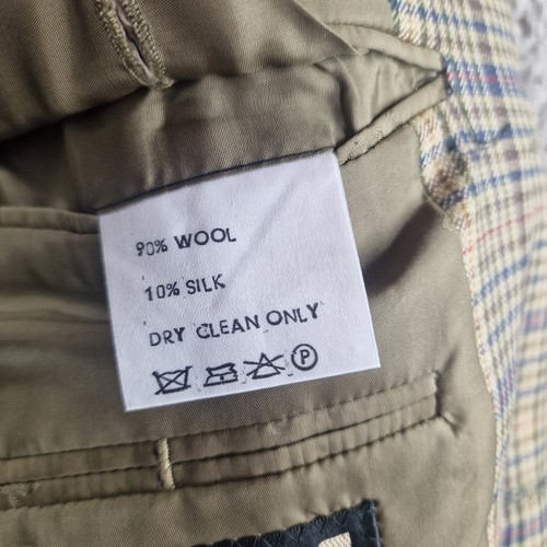 Blazer DAKS Para Hombre Mediano 40 Cuadros Lana Seda Firma - Imagen 6 de 12