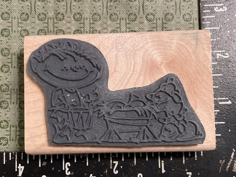 Stampendous деревянный смонтированный резиновый штамп барабанщик мальчик - Изображение 2 из 2