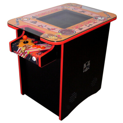 Cocktail-Arcade-Automat Mit 60 Retro-Spielen – Pac-Man Design, JAMMA, Free Play, Für Zuhause