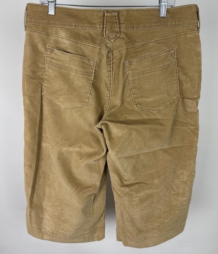 Pantalones capri de pana vintage Y2K LEVIS 14 tiro bajo elástico pierna ancha patinador rave - Imagen 7 de 13