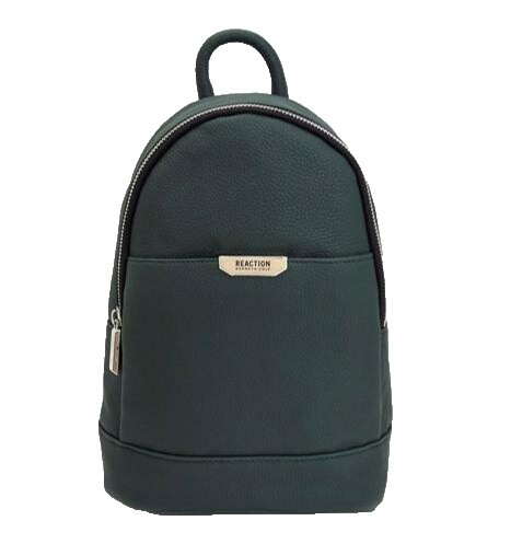 NWT KENNETH COLE REACTION BACKPACK BLACK PEBBLE FAUX LEATHR 