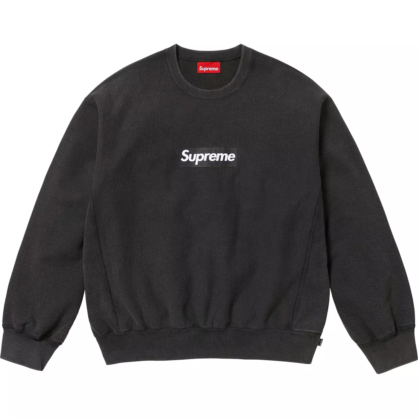 SWEATSHIRT BURBERRY HOODIE SUPREME LOGO BOÎTE LAVÉE COL ROND (LARGE) (NOIR) SS25