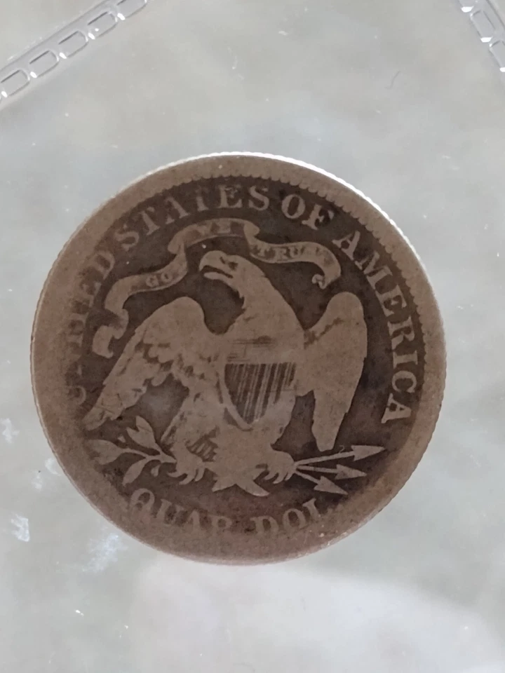 1878-P 90% Silver Seated Liberty Quarter Dollar!   - Image 2 of 2