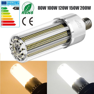LED Mais Glühbirne Birne Licht Leuchtmittel Aluminium E27 E39 E40 80W-200W 2835