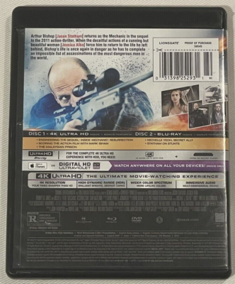 Mechanic Resurrection (2016) 4K Ultra HD Blu-ray 2-Disc US Release